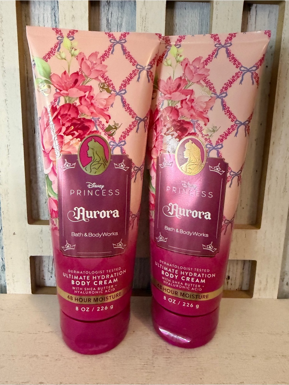 Bath & Body Works DISNEY PRINCESS AURORA Ultimate Hydration Body Cream 8oz Lot 2